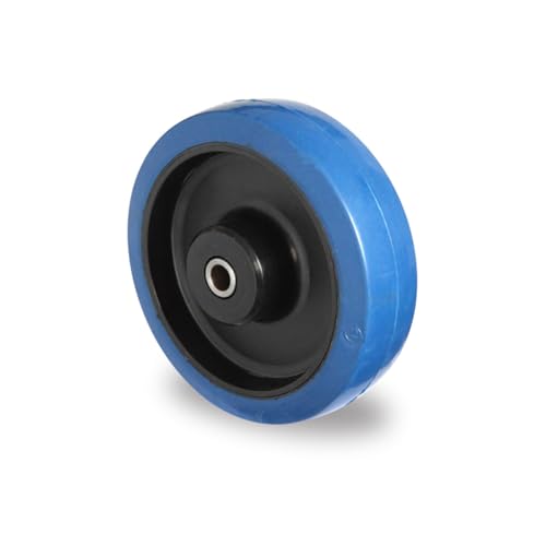 Einbaurad 80 mm Elastik "Blue Wheels" von der ROLLENDE SHOP