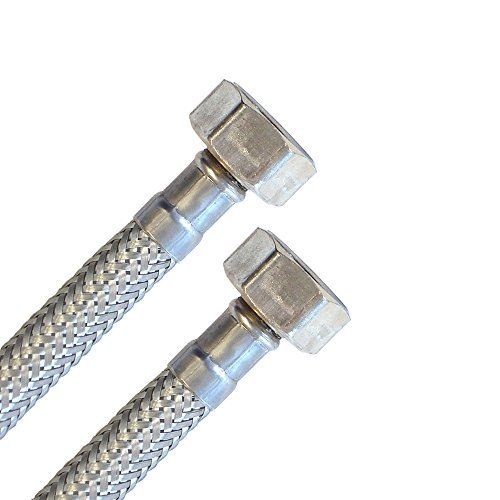 Panzerschlauch 1/2"ÜM x 1/2"ÜM, Flexschlauch DN8 für Sanitär mit Trinkwasserzulassung Panzerschlauch 1/2"ÜM x 1/2"ÜM, Flexschlauch DN8 für Sanitär mit Trinkwasserzulassung von der-Schlauchfritze.de