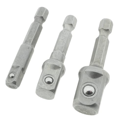 Bit Adapter auf 1/4" 3/8" 1/2" Zoll Nüsse Set 3-tlg. Bitadapter für Stecknüsse in allen gängigen Größen von der kleine Handwerker