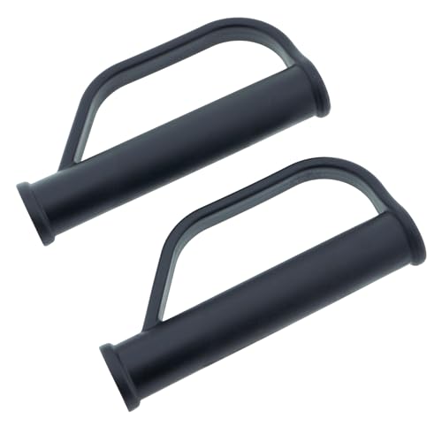 der kleine Handwerker 2 x Sicherheitsgriffe für Sackkarre 25 mm Ersatzgriffe für Stapelkarren mit Anstoßschutz Schwarz Sackkarrengriffe von der kleine Handwerker