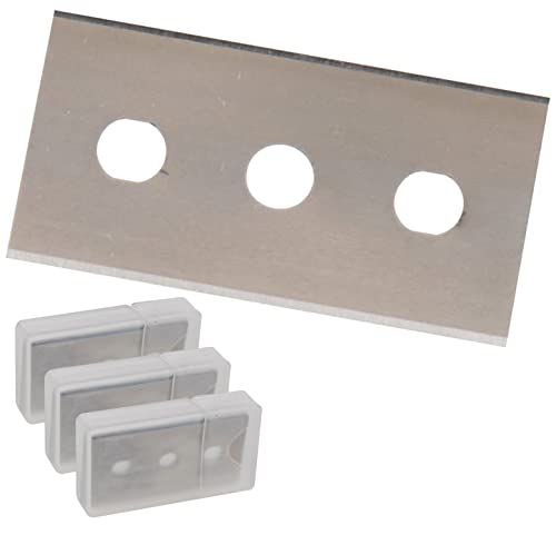 der kleine Handwerker 30 x Doppelseitige Schaberklingen 22 x 43 x 0,2 mm universell passend für Glasschaber und Kochfeldschaber Schaber Ersatzklingen von der kleine Handwerker