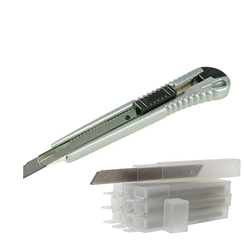 der kleine Handwerker Abbrechmesser 9 mm Aluminium Cuttermesser + 50 x Abbrechklingen 9 mm Cutter Universalmesser Messer der kleine Handwerker Abbrechmesser 9 mm Aluminium Cuttermesser + 50 x Abbrechklingen 9 mm Cutter Universalmesser Messer von der kleine Handwerker