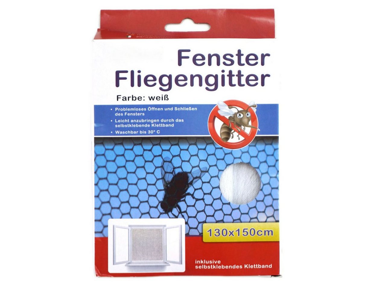 Fliegengitter-Gewebe Insektennetz 130x150cm mit Klettband weiß Fliegengitter Fliegengitter-Gewebe Insektennetz 130x150cm mit Klettband weiß Fliegengitter von OTTO