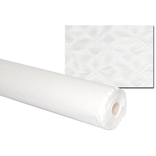 Damast Papiertischdecke Tischtuchrolle | 100m x 1m | 40g/m² | Weiß von der-verpackungs-profi