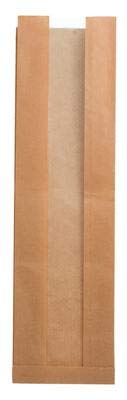 der-verpackungs-profi Faltenbeutel mit Sichtstreifen Sichtstreifenbeutel Beutel Tüten Snackbeutel (2.000 Stück, 12 + 6 x 45 cm) von der-verpackungs-profi
