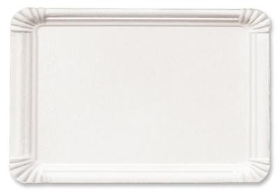 der-verpackungs-profi Pappteller weiß LxB=16x23 cm 250 St. Kuchenteller Pappen Kuchenpappen von der-verpackungs-profi
