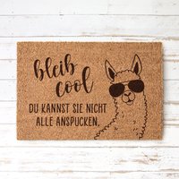 Bleib Cool Kokos Fußmatte Mit Lama, Personalisierbar | Indoor Türmatte Geschenk Einzug Bleib Cool Kokos Fußmatte Mit Lama, Personalisierbar | Indoor Türmatte Geschenk Einzug von derBandshop