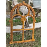 stallfenster in Ausgefallener Form Mit Rost-Patina 45 cm X 73 von derWohnsinnige
