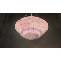 39 cm Ø Art Deco Lampe Antike Ufo Deckenlampe Vintage Deckenleuchte Retro Hängelampe Mehrfarbiges Marmorglas Hängeleuchte 39 cm Ø Art Deco Lampe Antike Ufo Deckenlampe Vintage Deckenleuchte Retro Hängelampe Mehrfarbiges Marmorglas Hängeleuchte von derlampendealer