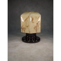 Hexagon Deckenlampe Art Deco Lampe Vintage Hängeleuchte Antik Hängelampe Bakelit Halterung Glasschirm Retro Deckenleuchte Hexagon Deckenlampe Art Deco Lampe Vintage Hängeleuchte Antik Hängelampe Bakelit Halterung Glasschirm Retro Deckenleuchte von derlampendealer