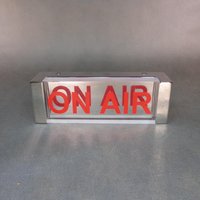 On Air Hinweislampe Vintage Dekolampe Hinweisleuchte Lampe Edelstahl Poliert Wie Chrom Wandlampe Wandleuchte von derlampendealer
