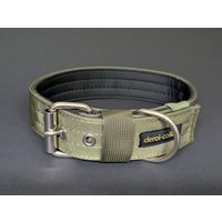 Khaki Hundehalsband - Extra Breit, Weich Gepolstert & Robust | Wide Padded Dog Collar Verstellbares Halsband Größe 44-50 cm Khaki Hundehalsband - Extra Breit, Weich Gepolstert & Robust | Wide Padded Dog Collar Verstellbares Halsband Größe 44-50 cm von deroicollars
