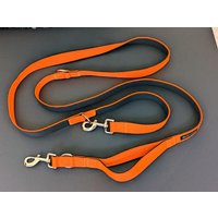 Multifunktions-Leine Mit Integriertem Kurzführer & Neopren-Polsterung I 2, 2 M Lang 2 Karabinern 3-Fach Verstellbar Freihand-Leine von deroicollars