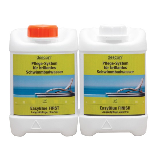 Descon EasyBlue Promotion-Set (je 2,5 Liter First & Finish) - chlorfreie Wasserpflege von descon