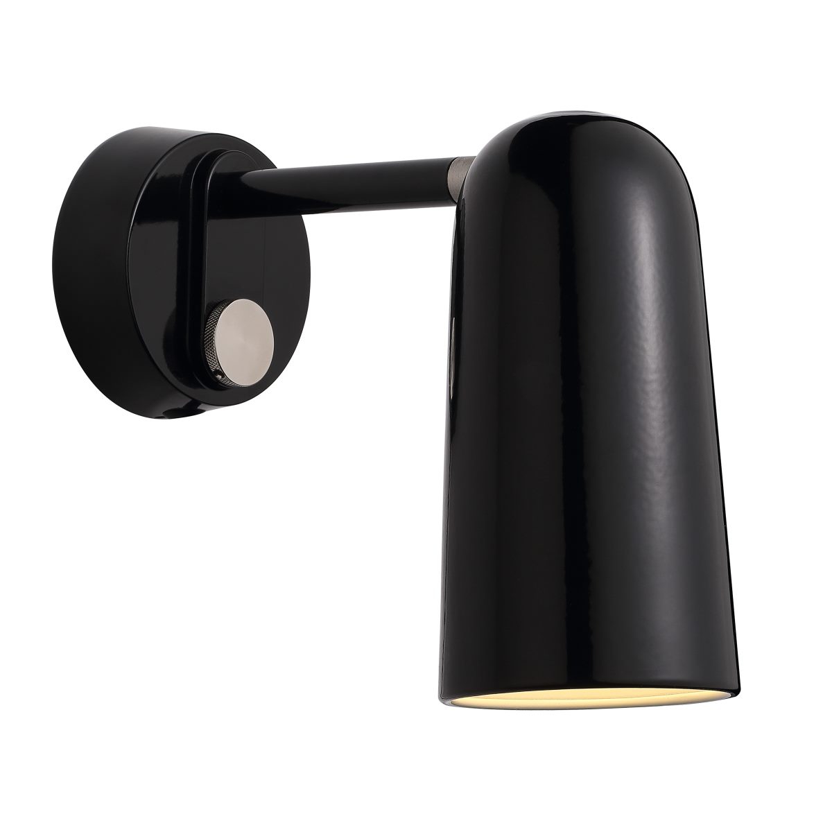 dftp Tippy Wandleuchte E27 schwarz Dimmer inkl. von design for the people