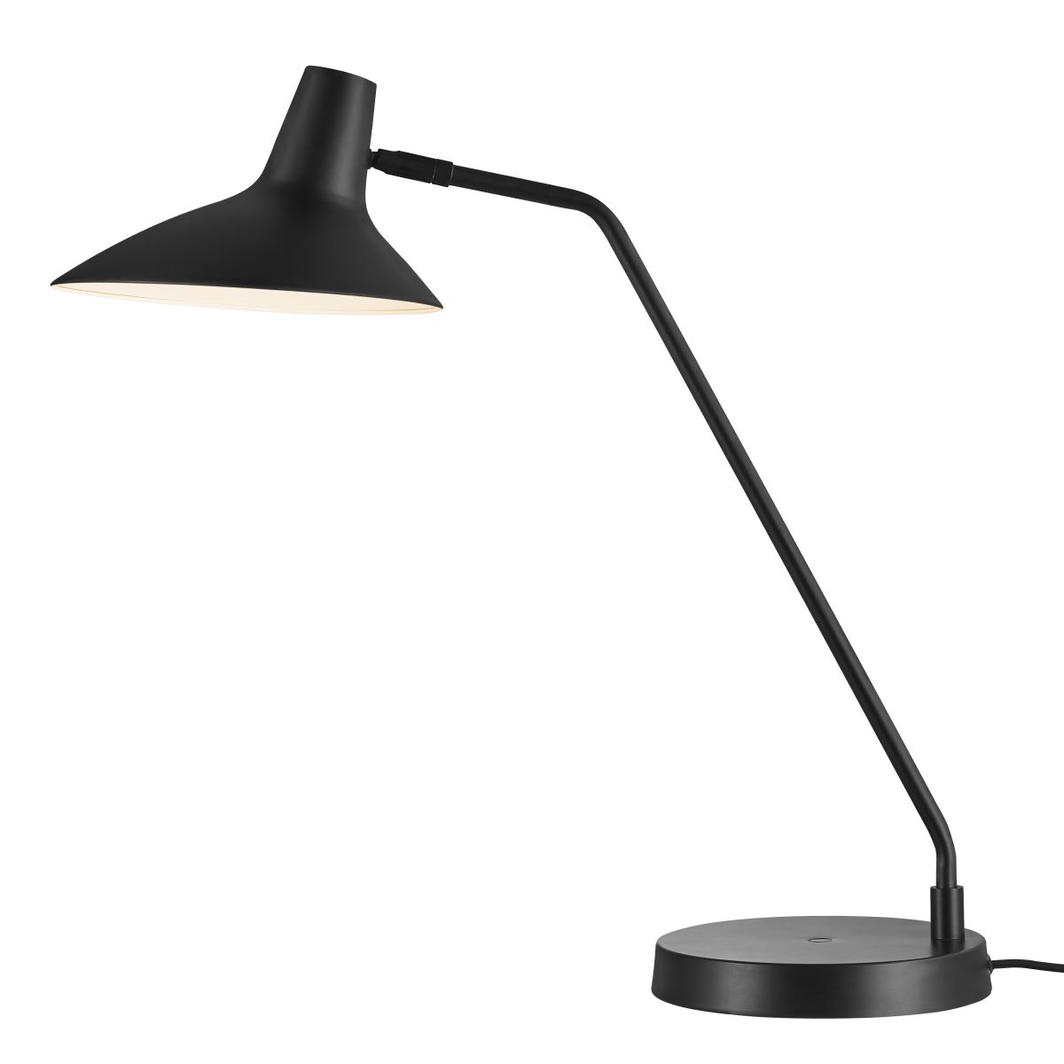 dftp DARCI Schreibtischlampe schwarz E14 mit Schalter 54x23x55cm von design for the people