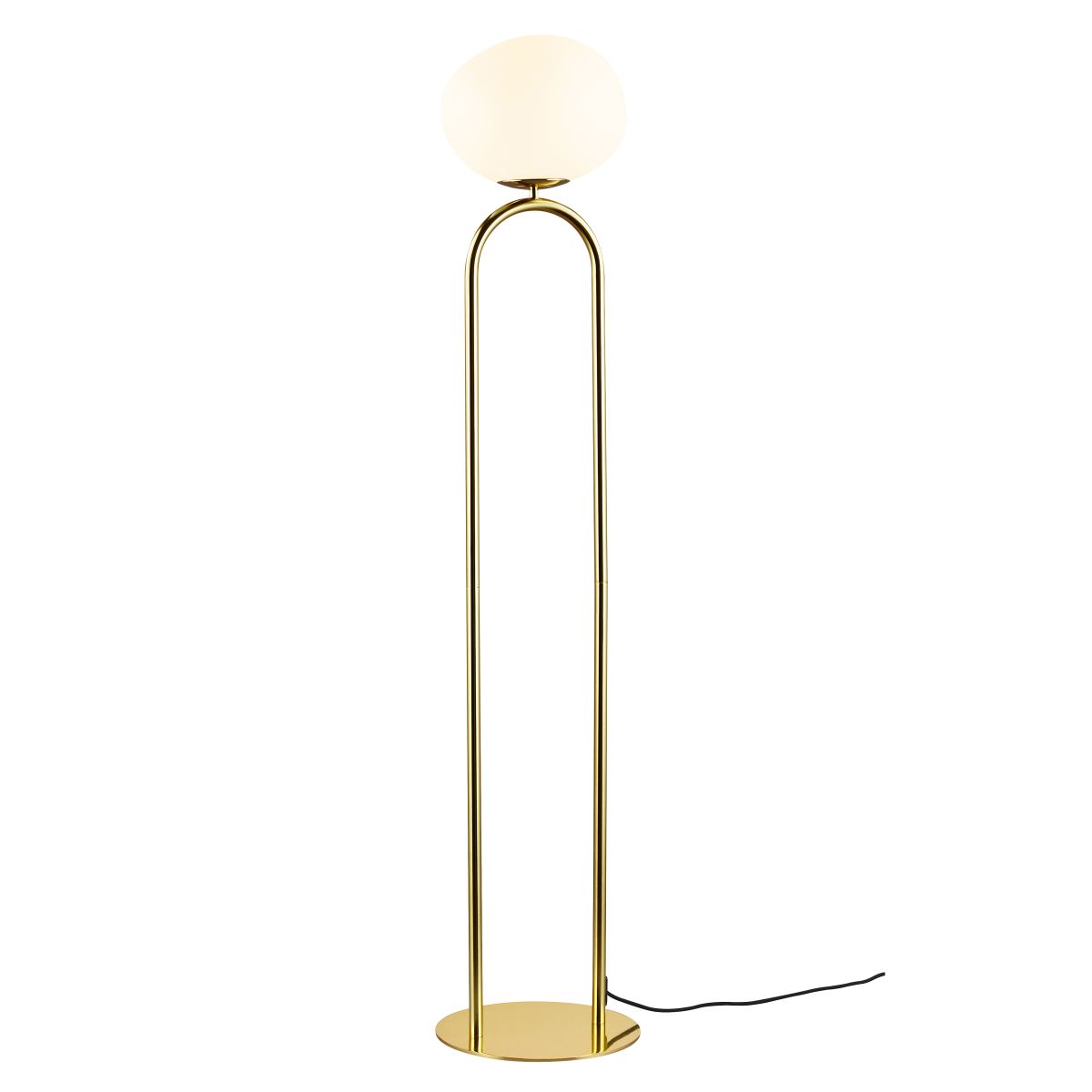 dftp SHAPES Stehlampe Messing E27 mit Kabelschalter 28x28x135cm von design for the people