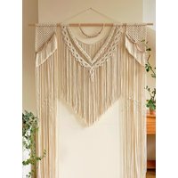 Handgewebter Makramee-Hochzeitshintergrund Boho-Wanddekor, 120 X 180 cm von designandplayStore