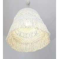 Makramee Kronleuchter Boho Dekor, Lampenschirm, Lampenschirm Light, Handgewebter von designandplayStore