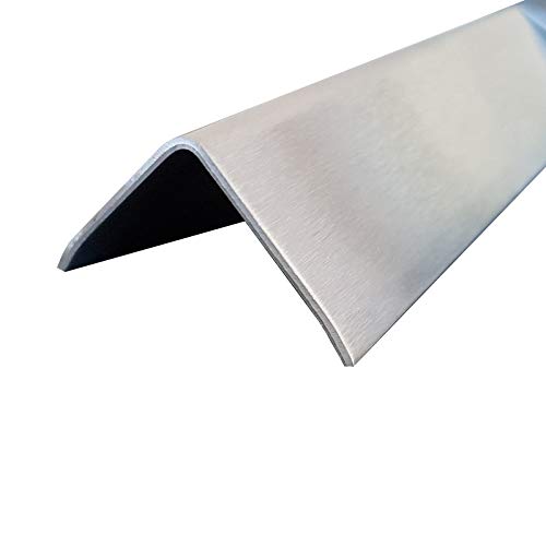 1x Edelstahl Winkel 3-fach gekantet 50 x 30 mm Schliff Außen Edelstahl V2A K240 geschliffen 2000 mm lang 0,8 mm stark einseitig mit Schutzfolie 1x Edelstahl Winkel 3-fach gekantet 50 x 30 mm Schliff Außen Edelstahl V2A K240 geschliffen 2000 mm lang 0,8 mm stark einseitig mit Schutzfolie von designbleche