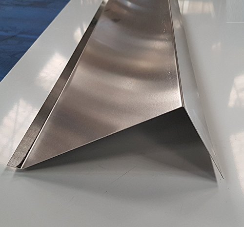 200 cm Ortgangblech Zuschnitt 200mm Aluminium Natur 0,8mm Kantblech Dachblech Winkelblech Dachprofil Ortgang 2000mm von designbleche