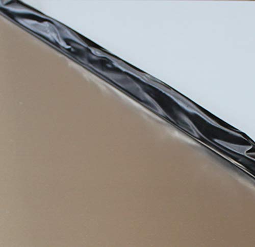 Aluminium Glattblech 2,5mm stark Alublech AlMg3 (EN AW 5754 H22), Glatt, Natur, einseitig mit Schutzfolie Aluminiumblech … (500x500mm) von designbleche