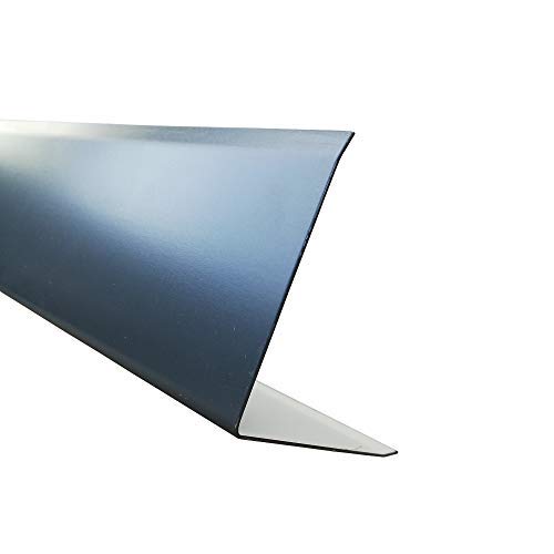 Aluminium Winkel 3-fach gekantet 35 x 15 mm Dekor Außen Aluminium Glattblech RAL 7016 1250 mm lang 1,5 mm stark einseitig mit Schutzfolie von designbleche