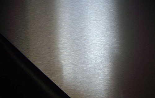 Edelstahlblech 0,8mm stark K240 geschliffen rostbeständiges V2A Blech … (1000x500mm) von designbleche