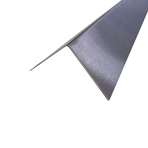 V4A Edelstahl Winkel 1500 mm 60x40 mm K240 geschliffen 1,5 mm stark Kantenschutz von designbleche