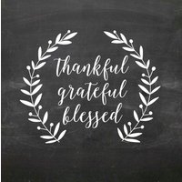 Dankbar Grateful Blessed Wandtattoo Db391 Dankbar Grateful Blessed Wandtattoo Db391 von designedbeginnings