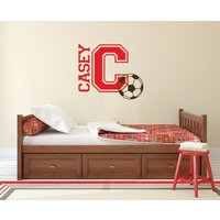 Fußball Aufkleber, Name Wandtattoo, Dekor, Personalisierte Sport Jungen Zimmer Wand Buchstaben Für Kinderzimmer 396 Fußball Aufkleber, Name Wandtattoo, Dekor, Personalisierte Sport Jungen Zimmer Wand Buchstaben Für Kinderzimmer 396 von designedbeginnings