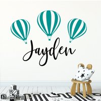 Heißluftballon Dekorationen, Vinyl Name Aufkleber, Kinderzimmer Dekor, Kinder Wand Buchstaben Aufkleber Wandtattoo Heißluftballon Dekorationen, Vinyl Name Aufkleber, Kinderzimmer Dekor, Kinder Wand Buchstaben Aufkleber Wandtattoo von designedbeginnings