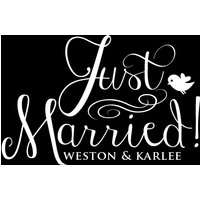 Just Married Auto Fenster Aufkleber Db244 Just Married Auto Fenster Aufkleber Db244 von designedbeginnings