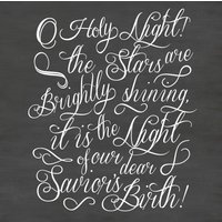 O Holy Night Vinyl Aufkleber, Wandtattoo Weihnachten Tafel, Db342 O Holy Night Vinyl Aufkleber, Wandtattoo Weihnachten Tafel, Db342 von designedbeginnings