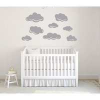 Wandtattoo Wolke, Kinderzimmer, Wandaufkleber Baby Shower Baby, Wolke Wandkunst Db408 von designedbeginnings