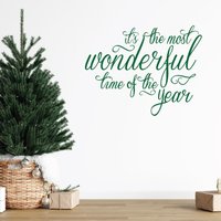 Wunderschöne Zeit Des Jahres Weihnachtsdekor, Winter-Wunderland-Mantel-Kunstschild, Diy-Urlaubs-Weihnachtsdruck-Abziehbild, Leicht Entfernbares von designedbeginnings