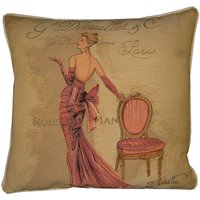 Chad Barrett Couture Mode Paris Doeuiette Woven Gobelin Kissen Abdeckung Sham von designercushions