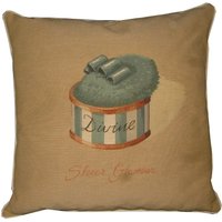 Glamour Puderquaste Blau Göttlichen Gewebter Gobelin Kissen Abdeckung Sham von designercushions