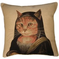 Susan Herbert Mona Lisa Katze Gobelin Kissen Abdeckung Sham von designercushions