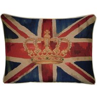 Union Jack Royal Blau Design 1 Länglicher Gobelin Kissenbezug von designercushions