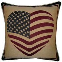 Usa Flagge Stars & Stripes Herz Form Gewebter Gobelin Kissen Abdeckung Sham Usa Flagge Stars & Stripes Herz Form Gewebter Gobelin Kissen Abdeckung Sham von designercushions