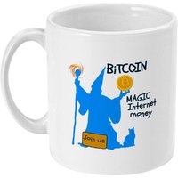 Bitcoin Magic Internet Geld Becher - Krypto Blockkette Geschenk von designermugsonline