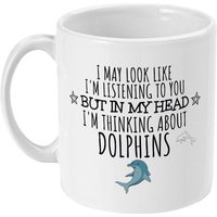Delfin Geschenk, Tasse, Lustige Geschenke, Liebhaber, Geschenke Für Frauen, Sie, Männer, Ihn, Mädchen, Crazy Dolphin Lady von designermugsonline
