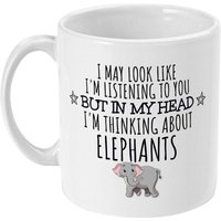 Elefant Geschenk, Becher, Lustige Elefanten Geschenke, Süße Geschenke Für Sie, Frauen, Mama, Mädchen, Liebhaber, Crazy Elephant Lady von designermugsonline