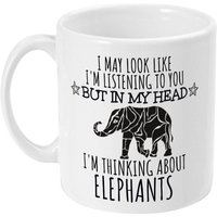 Elefant Geschenk, Becher, Lustige Geschenke Für Frauen, Sie, Mama, Männer, Liebhaber, Süßer Elefant, Crazy Elephant Lady von designermugsonline