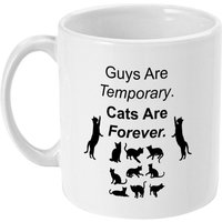 Katzen Sind Für Immer Tasse, Single Cat Mom Geschenk Katzen Sind Für Immer Tasse, Single Cat Mom Geschenk von designermugsonline