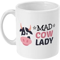 Mad Cow Lady Tasse, Geschenk, Lustige Kuh Geschenke, Geburtstagsgeschenk Für Sie, Beste Freundin, Mama, Frauen von designermugsonline