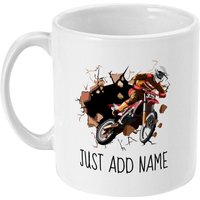 Motocross Geschenk, Personalisierte Tasse, Dirt Bike Geschenke Für Biker, Personalisierte Ihn, Männer, Papa, Freund von designermugsonline