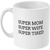 Super Mama Frau Müde Becher - Kaffeebecher Geschenk Für Sie Muttertagsgeschenk Vom Mann Arbeitende Mutter Super Mama Frau Müde Becher - Kaffeebecher Geschenk Für Sie Muttertagsgeschenk Vom Mann Arbeitende Mutter von designermugsonline