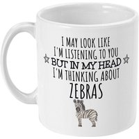 Zebra Geschenk, Becher, Lustige Geschenke, Süße Geschenke Für Sie, Frauen, Mama, Mädchen, Liebhaber, Crazy Lady, Zebras von designermugsonline